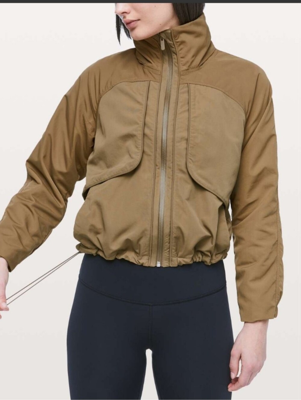 lululemon athletica Tan Puffer Jacket with High Collar - Picture 4 of 12